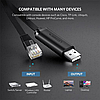 Консольний сетевой кабель Ugreen USB - Ethernet RJ45 Console Cable 1.5m Black (CM204), фото 2