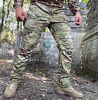Тактичні брюки ЗСУ Stalker Мультикам (44 - 64р) ріп-стоп Бойові чоловічі військові штани ЗСУ