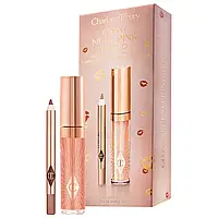 Набор для губ Charlotte Tilbury Mini Glossy Pink Lip Gloss + Lip Liner Set Nude Pink