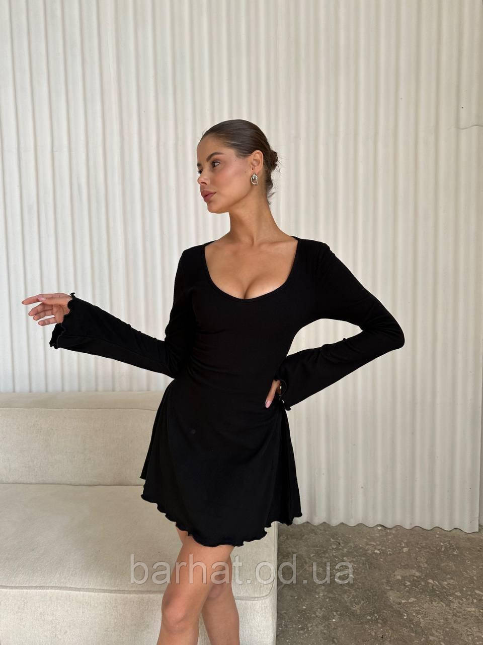 Жіноче плаття трикотаж рубчик новинка 2023, фото 1