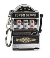 Брелок казіно сірий