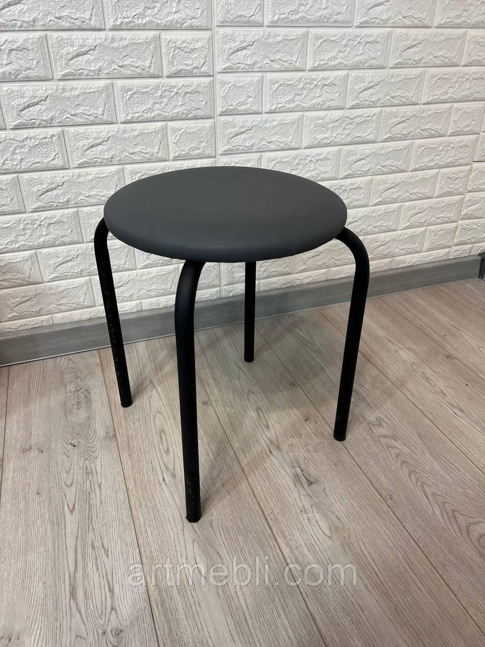 Табурет Чіко, стілець кухонний, стілець для кухні, металевий табурет із м'яким сидінням, фото 1