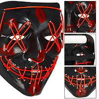 Світлодіодна LED маска для обличчя Хеллоуїна, що світиться