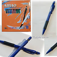 Ручка автоматическая / СИНЯЯ / AIHAO Original / шариковая на кнопке / айхао AH-503 / корпус синий