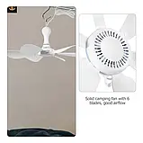 Вентилятор стельовий USB Boshje з пультом і таймером, діаметр 42 см — Кабель 3.2 метра, фото 8