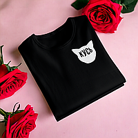 "Кусь" футболка для дівчини, чорна