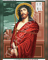 Схема для вышивки бисером - Иисус в терновом венке