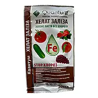 Квантум Хелат заліза 30мл Комплексне хелатне добриво, зелене листя без хлорозу, НВК Квадрат