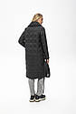 Демісезонне жіноче пальто Міра чорні розміри 44-54, фото 4