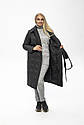 Демісезонне жіноче пальто Міра чорні розміри 44-54, фото 3