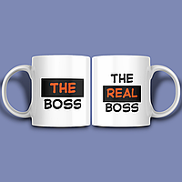 "Boss / Real Boss" парні чашки для закоханих