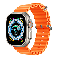 Умные смарт-часы Smart Watch Ultra Max 49 mm в оригинальной упаковке. С функцией звонка. Оранжевый