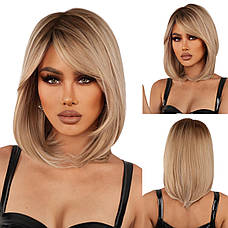 Перука Blond каре, натуральне синтетичне волосся DC8024-1, фото 4