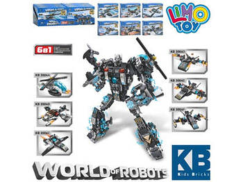 Конструктор Літак, від 96 деталей, 6в1 (робот) KB3004 G-Rich