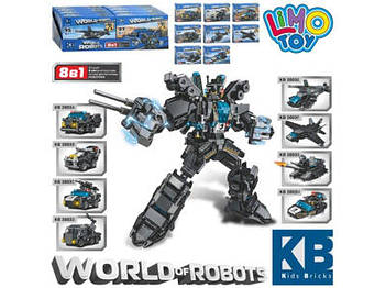 Конструктор Транспорт, від 95 деталей, в коробці, 8в1 (робот) KB3003 G-Rich