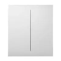 Ajax CenterButton (2-gang) [55] white Кнопка центральна для двоклавішного вимикача