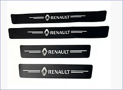 Захисна плівка Renault 5D із вуглецевого волокна самоклеюча 4шт, 2х(60х7см)  2х(40х7см)