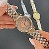 Годинник наручний жіночий рожеве золото зі стразами Skmei, круглий кварцовий наручний жіночий годинник модний, фото 10