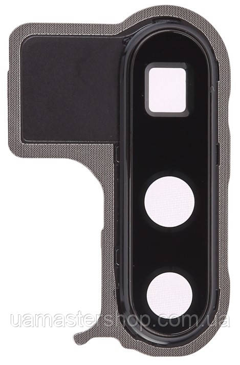 Скло камери Huawei P30 Pro з рамкою чорного кольору, фото 1