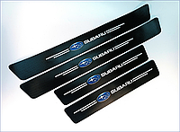 Защитная плёнка Subaru 5D из углеродного волокна самоклеящеюся 4шт, 2х(60х7см) 2х(40х7см)