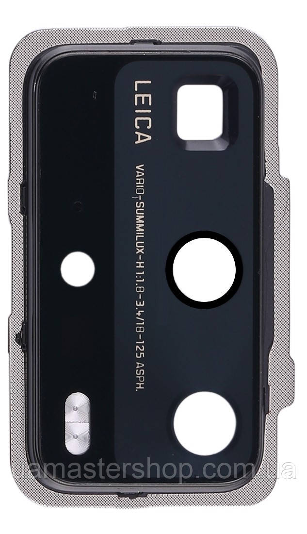 Скло камери Huawei P40 Pro з рамкою чорного кольору, фото 1