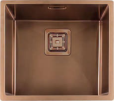 Кухонна мийка Fabiano Quadro 49 Nano Copper R10 (49x44) 1,20 мм 8216.401.0898