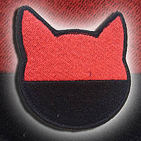 №109 Шеврон "КОТИК" red & black