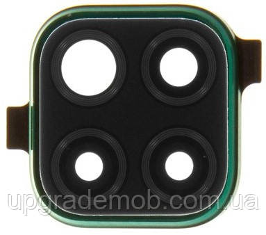 Скло камери Huawei P40 Lite 4G з рамкою зеленого кольору Emerald Green, фото 1