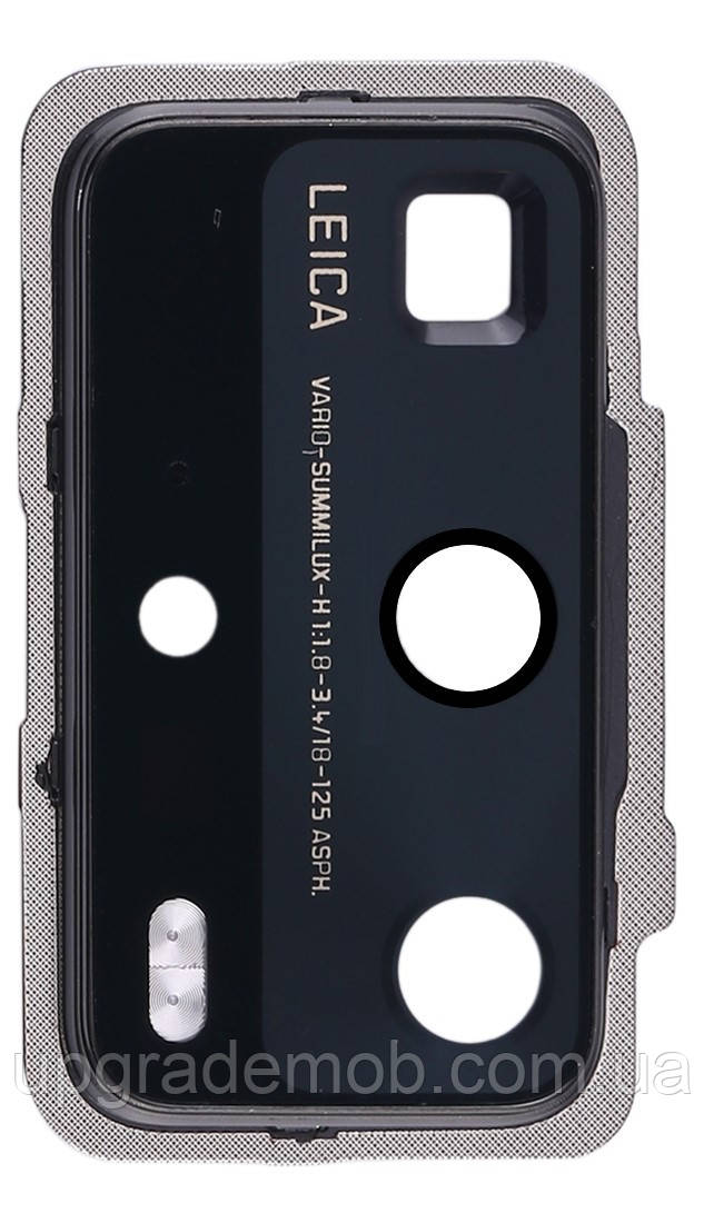 Скло камери Huawei P40 Pro з рамкою чорного кольору, фото 1