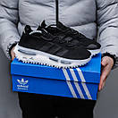 Кросівки чоловічі чорні Adidas NMD S1 Edition Black White (14948), фото 6