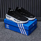Кросівки чоловічі чорні Adidas NMD S1 Edition Black White (14948), фото 8