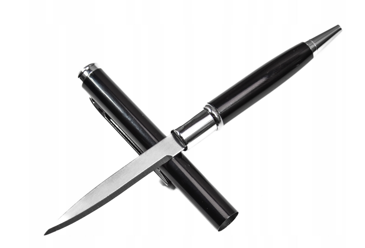 Кулькова Ручка-Ніж чорна., фото 1