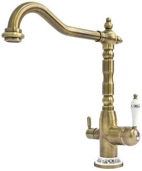 Кухонний змішувач Fabiano FKM 31.4 Brass Antique 8231.403.0140, фото 1