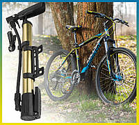 Насос для велосипеда с креплением на раму Насос ручной для велосипеда и подкачки мячей (A/S)