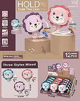 Набір брязкалець HY 627 ЦІНА ЗА 12 ШТУК У БЛОЦІ, звук, прорізувач, у коробці