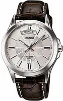 Наручные классические часы Casio MTP-1381L-7A мужские с кожаным ремешком | оригинал, гарантия