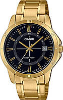 Наручные часы Casio MTP-V004G-1C мужские классические золотистые | Casio оригинал с гарантией