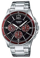 Часы Casio MTP-1374D-5A наручные мужские классические на стальном браслете | часы Casio оригинал с гарантией
