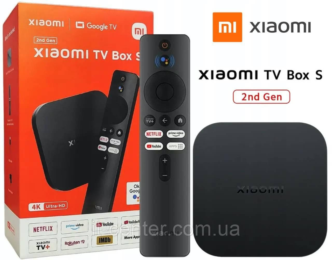 TV-приставка Xiaomi Mi Box S 4K 2nd Gen 2/8GB (MDZ-28-AA) (2023) SmartTV