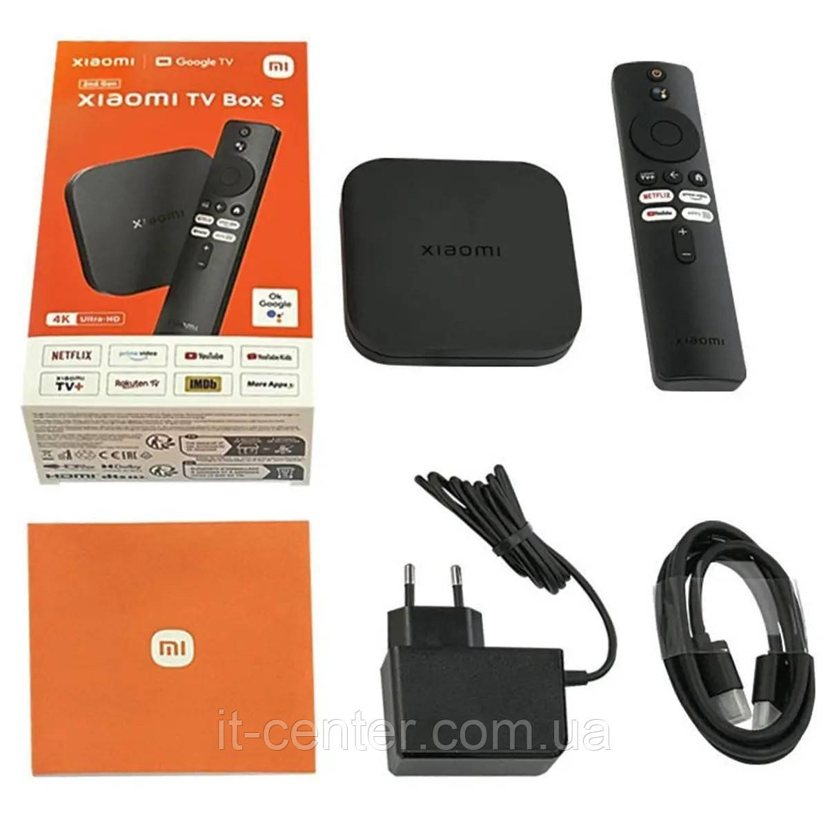 TV-приставка Xiaomi Mi Box S 4K 2nd Gen 2/8GB (MDZ-28-AA) (2023) SmartTV