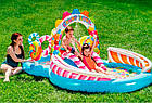 Дитячий надувний центр Intex 57149 "Солодощі", з кульками, гіркою і фонтаном, фото 2