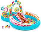 Дитячий надувний центр Intex 57149 "Солодощі", з кульками, гіркою і фонтаном, фото 4