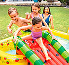 Надвний ігровий центр Intex 57158 "Фрукти" з гіркою, фото 5