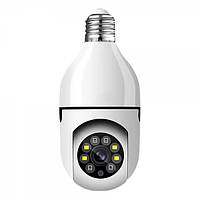 Камера наблюдения под цоколь Е27 Wifi IP Smart Camera 360° 1080P AC Prof 4252 cp