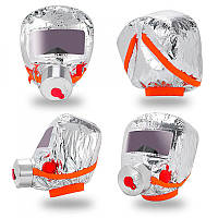 Маска противогаз из алюминиевой фольги, панорамный противогаз Fire mask защита головы GS-197 от радиации