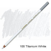 Пастельний олівець Stabilo Carbothello TITANIUM WHITE 100