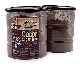 Какао Forastero в банці без цукру (Cacao 100% sugar free), 600 г