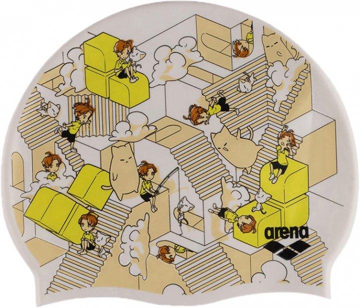Дитяча Шапка для плавання Arena PRINT JR Мультіколор OSFM (94171-237), фото 1