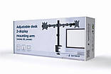 Кронштейн Gembird MA-D2-01 (VESA100х100) Чорний DS, фото 3