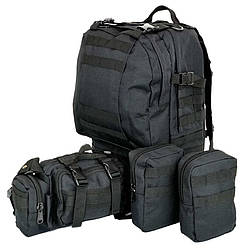 Рюкзак тактичний 50 літрів (+3 підсумками) Якісний штурмовий для походу та подорожей SI-923 наплічник баул